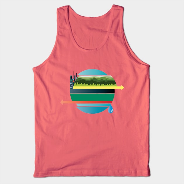 Abrasion of World Tank Top by martinussumbaji